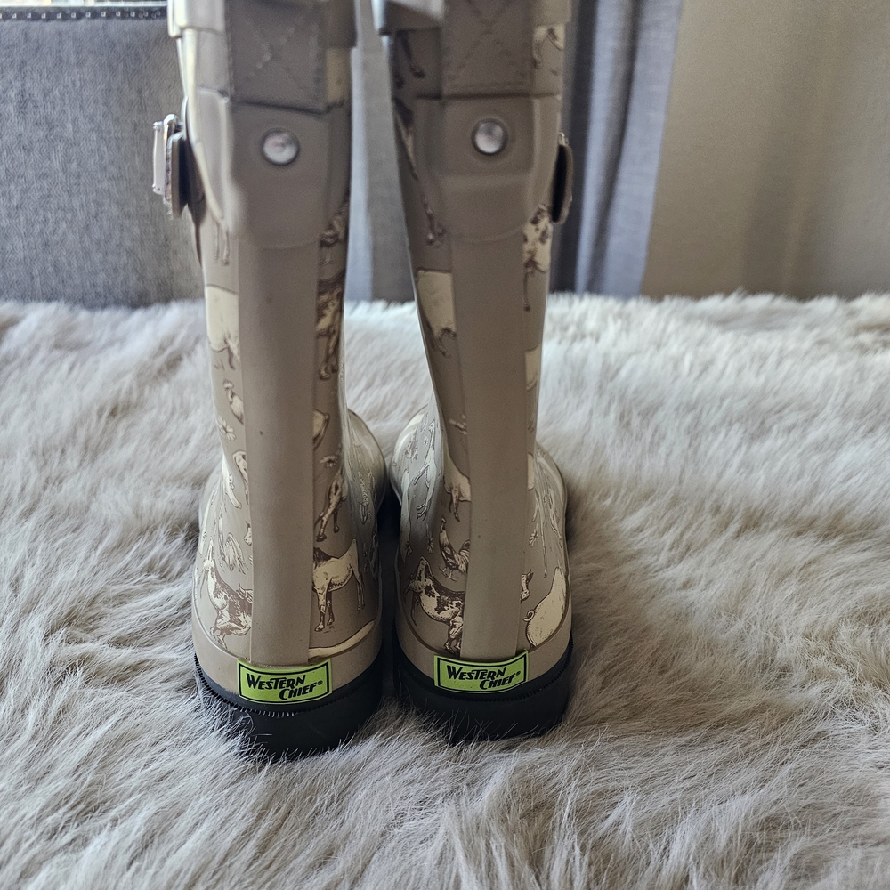 Animal Print Rain Boots - Picture 3 of 4